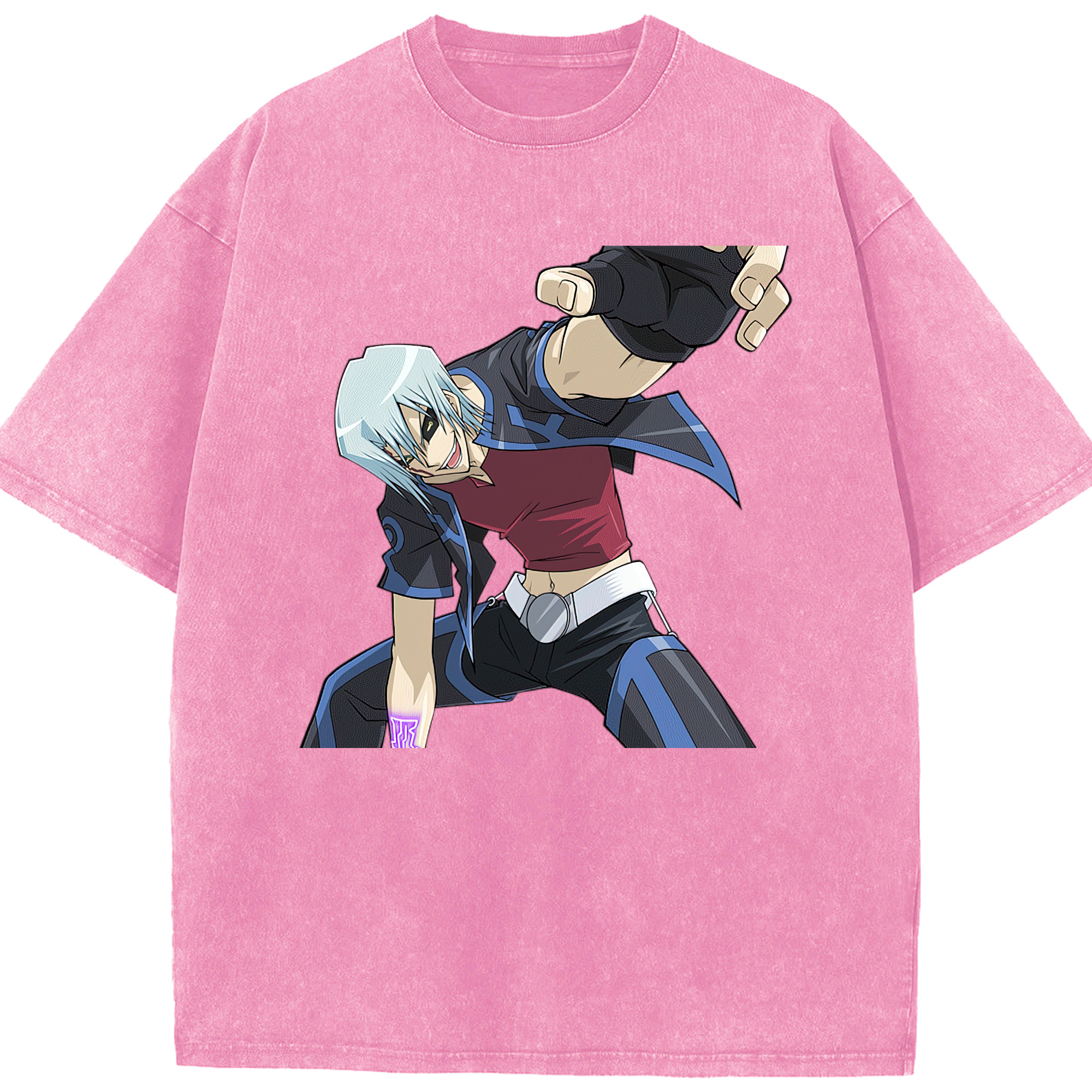 （画像用） 遊☆戯☆王 Yu-Gi-Oh! 綿100% ヴィンテージ風 半袖Tシャツ（フロントプリント）